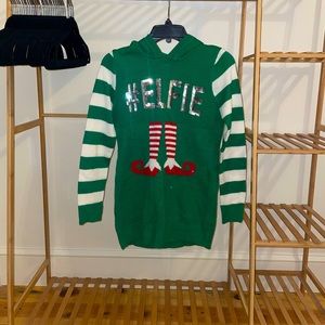 2 sparkly Christmas sweaters